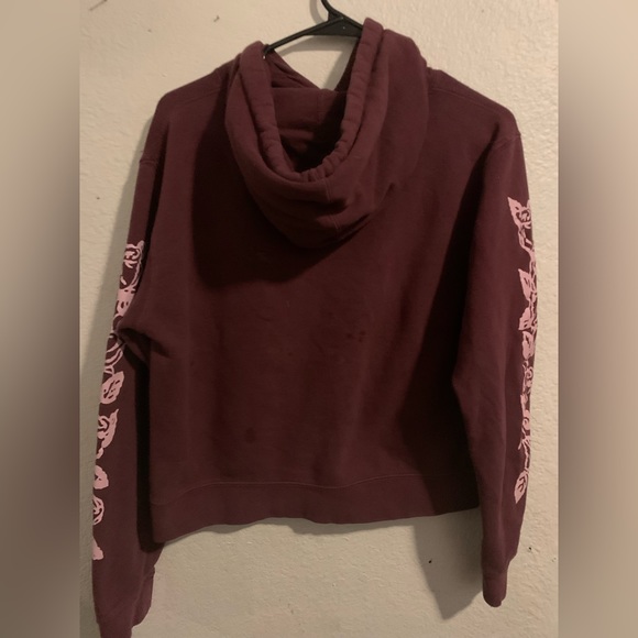 Obey Olde Rose Burgundy Hoodie - Picture 2 of 2
